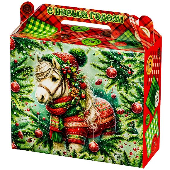 Сладкий новогодний подарок Пуговка (Полезный состав)